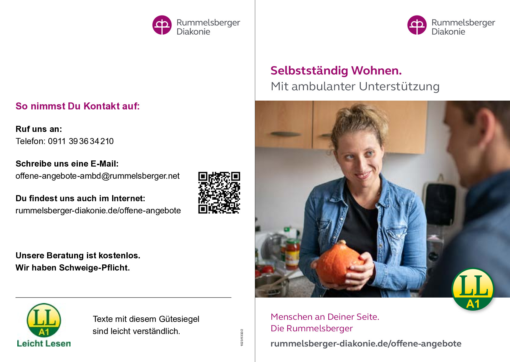 Folder Ambulant unterstütztes Wohnen