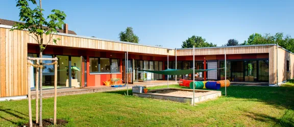 Garten der Kita Haus der kleinen Talente Altdorf