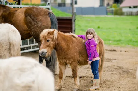 Mädchen mit Pferd