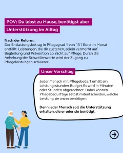 POV: Du bist zu Hause und benötigst Unterstützung im Alltag