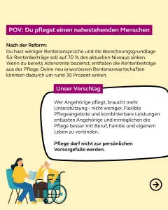 POV: Du pflegst einen nahestehenden Menschen