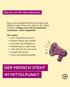 Pflegereform - Was sich Leistungserbringer wünschen
