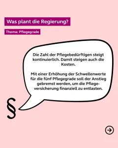 Pflegegreform - Pflegegrade: Was plant die Regierung?