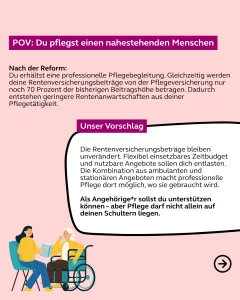 POV: Du pflegst einen nahestehenden Menschen