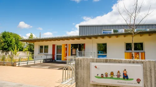 Außenansicht von Kita Haus für Kinder am Hasenbuck