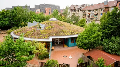 Außenansicht vom Kindergarten Luise