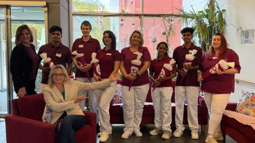 Schüler*innen, Praxisanleitungen und Leitung in Leipheim