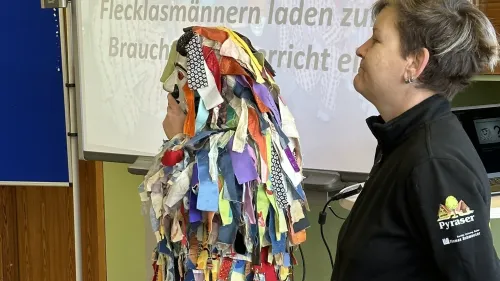 Flecklas-Kind und Katrin Schade