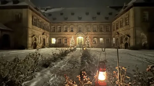 Das idyllische Märchenschloss in Burgpreppach bot einen feierlichen Rahmen des Neujahresempfanges.