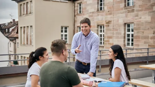 Lerngruppe an der Berufsfachschule für Kinderpflege in Schwabach