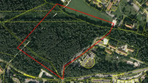 Am Kreuzberg finden im markierten Bereich in der Zeit vom 25. März bis 07. April 2026 umfangreiche Waldarbeiten statt. 